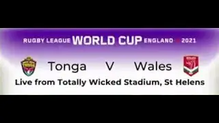 RLWC 2021..Game 15..Pool D..Tonga v Wales