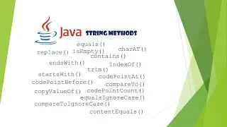 Learn Processing a String in Java using String Methods for Java Beginners(no music)