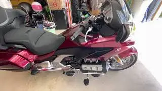 Honda Goldwing gold strike foot boards and highway pegs