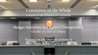 COW Roundtable: Budget Execution and Agency Overspending