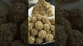   संक्रांति स्पेशल तिल्ली के लड्डू और बर्फी। एकदम सरल विधि से।