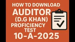 How To Download AUDITOR Roll Number Slip 2025
