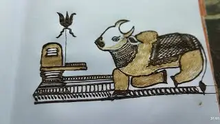 S.  Likhkar ke Nandi banana sikhe//bilkul iji step Nandi with shivling mehandi design#beautiful 