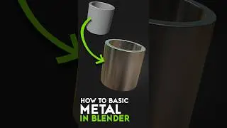How to Create Metal Material in Blender #shorts