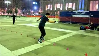 20140122 Milano Freestyle Slalom c/o Stazione Centrale