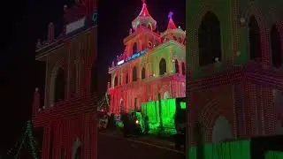 Cristmas night Kanyakumari to Trivandrum, beautiful lights and beautiful churches.