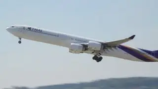 Thai Airbus A340-642 [HS-TNC] Takeoff Zurich