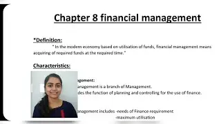 Std 12 OCM | Ch-8 | Part-1 | Financial Management| Gseb English Medium | By Divya Kathiriya