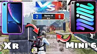 IPAD MINI 6 VS IPHONE XR PUBG TEST TDM 1v1 SPEED OR FPS DROP TEST 60fps vs 60fps iphone xr&rsquo;xs&rsquo;xsmax