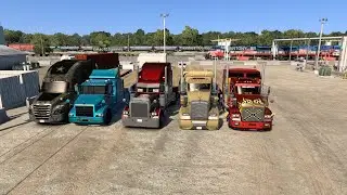 convoy  com os amigos no american truck #atsgaming #simulador #luisiana