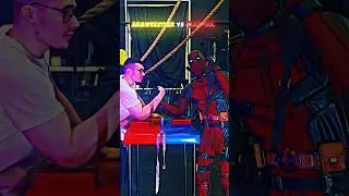 Deadpool scared of Arm Wrestler 🔥🤣 Akimbo69 vs Deadpool #armwrestling