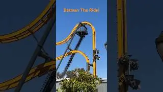 Batman The Ride at Six Flags Discovery Adventure! #sixflagsdiscoverykingdom #batman