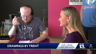 Viral artist with autism brings his one-of-a-kind talent to Birmingham