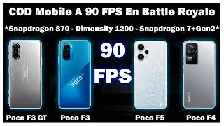 COD Mobile Battle Royale A 90 FPS En Poco F3 , Poco F3 GT , Poco F4 Y Poco F5 TEST !