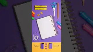 #artist vídeo #papelart #papelaria fofa #yutubeshorts 🖋🖇📖🖍📎🖇💜💛