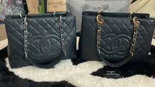 COMPARISON: Authentic VS Replica CHANEL Grande Shopper Tote GST 