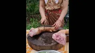 Cooking pork leg recipe with potato and eat