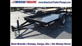 6.5x12 Lamar Trailers | Utility Trailer - Tilt Deck Scissor Hauler