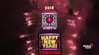 New York, parts of Europe, Russia and Brazil usher in 2018