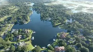 Queens Harbour in Jacksonville FL drone flyover 07/21/2020