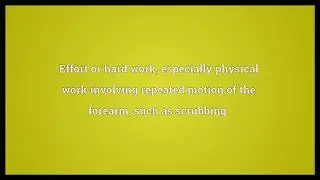 Elbow grease Meaning