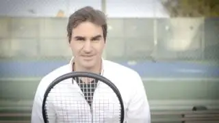 Roger Federer playing Luxilon Strings @LXNstrings