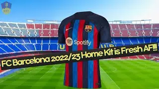22/23 FC Barcelona New Kit Revealed Reaction! SPOTIFY Best Jersey in Years?