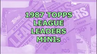 1987 Topps Mini League Leaders #mlb #baseball #baseballcards #waxpack #funwax #topps