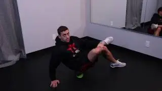 Foam Roller Glute Stretch