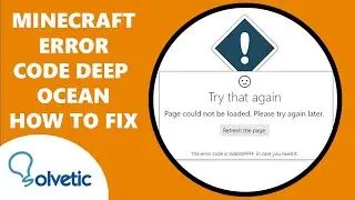 Minecraft Error Code Deep Ocean HOW TO FIX