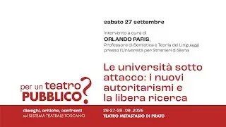 Le università sotto attacco: i nuovi autoritarismi e la libera ricerca-Intervento di Orlando Paris