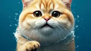 Golden Cat Trapped in Ocean 🐱🌊 | Crocodile Attack Story