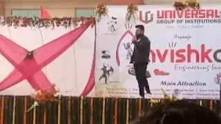 Live Performance Singer M Brij in Aavishkar 2019 Programme in Universal Group of Institution
