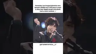 army bring illegally lightstick in mama 💀#bts #btsarmy #youtubeshorts #viralvideo