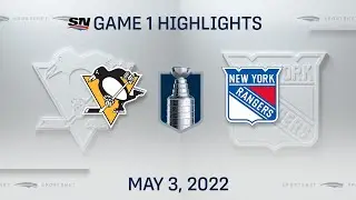NHL Game 1 Highlights | Penguins vs. Rangers - May 3, 2022