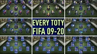 EVERY TEAM OF THE YEAR from FIFA 09 to FIFA 20