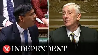 &lsquo;When I stand up, you sit down&rsquo;: House speaker warns Rishi Sunak during heated PMQs