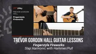 🎸 Trevor Gordon Hall Guitar Lesson - Slap Harmonic with Hammer/Pull - JamPlay + @TrueFireTV