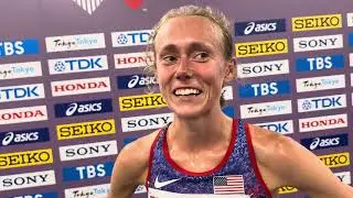 Taylor Roe is very, very tired after 10,000m final at 2025 Worlds