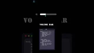 Volume Bar.#techszdeveloper#coding#webcoding#programminglanguage#csstricks#python#webcode#javascript