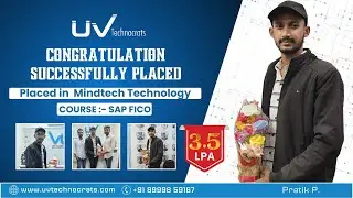 Best SAP Course In Pune | Successfully Placed | SAP FICO | 3.5 LPA | UV Technocrats