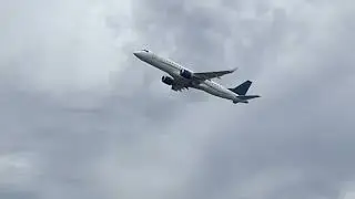 Embraer lineage 1000 takeoff at biggin hill