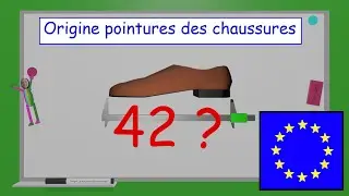 Origine pointures des chaussures (07/2021)