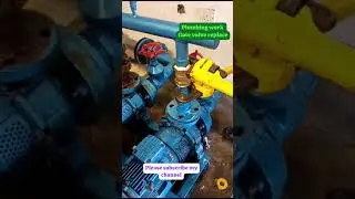 plumbing work gate valve replace#at site Plumber #kee supporting 👍