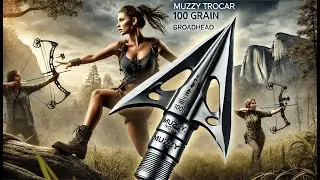 🏹 Muzzy Bowhunting 3 Blade Archery Arrow Broadhead | Best Muzzy Trocar 100 Grain Crossbow Broadhead🏹