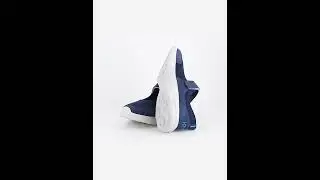 Navy Velcro Walking Shoes