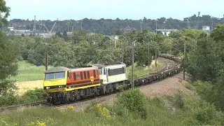 Two super location to film trains, Ardleigh & Belstead Bank on GEML