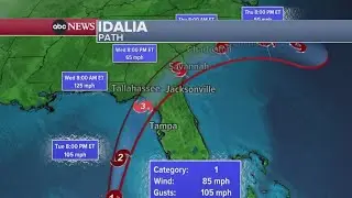 Hurricane Idalia barrels toward Florida, expected to make landfall as Category 3 storm