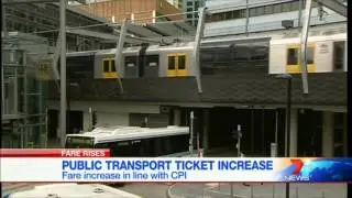 Seven News Sydney - Public Transport Fares Increase (6/1/2013)