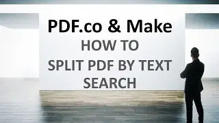 How to Split PDF by Text Search using PDF.co and Make